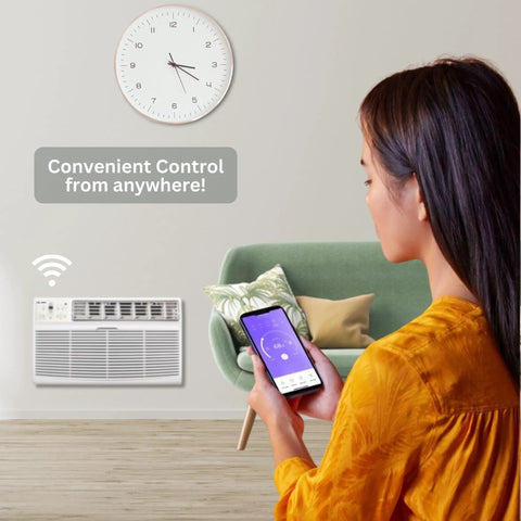 12000 Btu 115V Through The Wall Air Conditioner With Smart Controls Delivers Total Chill For Homes And Offices This Cooling Only Model Offers No Sweat Setup And Reliable R32 Compressor Keeping Things Crisp All Summer Long