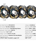 VEVOR electric trailer brake assemblies with backing plates, 10 x 2-1/4, self-adjusting, set of four (2 right, 2 left)