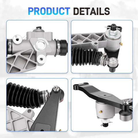 Golf Cart Steering Gear Box Assembly And Steering Rack Replacement Fits TXT Medalist 1994.6 Through 2001 And ST350 Workhorse 1996 And Up Gas Or Electric Models Replaces 70314G01 70314G02 70723G02 product details