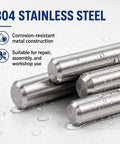 8mm Diameter 304 Stainless Steel Dowel Pin Set 8mm To 120mm Lengths Corrosion Resistant Pro Grade Built To Last