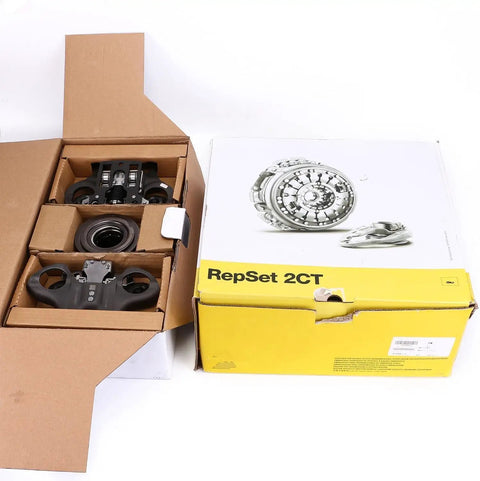 6DCT250 DPS6 Auto Transmission Clutch Kit With Release Forks And Bearing For 2011 Up Ford Focus Fiesta EcoSport Transit Replacement Part 1268154B FX OEM Grade, showing packaging and components.