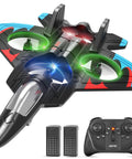 Foam RC Plane For Kids And Adults With Two Batteries, 360 Degree Flips, LED Lights, Altitude Hold, One Touch Takeoff And Landing
