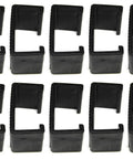 Heavy Duty Patio Rattan Wicker Fastener Clips 10 Pack For Sectional Sofa Chairs Black Medium Size Fits Round And Square Tubes