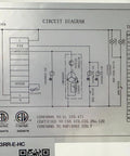 Circuit diagram for Top Shelf Commercial 3 Door Reach In Refrigerator, Built Tough Stainless Steel Display Cooler Merchandiser.