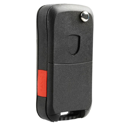 Side view of Keyless Entry Remote Fob Replacement For Porsche Cayenne 2004 2005 2006 2007 2008 2009 2010 2011, 4 Button Flip Key