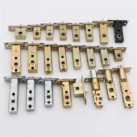 Heavy Duty Stainless Steel Single Deadbolt Lock Cylinder Straight Shooter Swap For Bathroom Doors showing various lock components