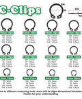 330 Piece Carbon Steel EC Type Snap Rings Set With 24 Sizes Shaft And Hole Retaining Rings Spring Circlips Kit For Mechanical Repair And Auto Parts Fixing, 5mm-16mm