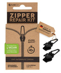 Two Pack Waterproof Zipper Repair Kit Replacement Slider For Outdoor Jackets Dry Bags Camping Gear And Tech Cases Easy To Install No Tools No Sewing Fast Fix In Under 30 Seconds Made In Germany packaging and sliders