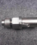 Waterjet mixing chamber and abrasive body tool; metal body with knurled adjusting nut and side nozzle for water jet cutter