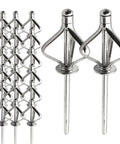 Heavy Duty Blind Rivets Kit For Metal Projects With Stainless Steel Mandrel And Aluminum Caps Rust Resistant Vibration Proof