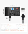 Handy Manual Ev Charger Switch That Plugs Right Into Nema 14 30 Or 14 50 Dryer Outlets, 240V, includes circuit breaker.