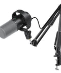 Dynamic USB XLR Podcast Microphone Kit With Boom Arm For PC And Mixer, Gaming Microphone With Mute Button