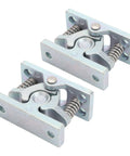Spring Loaded Door Stop And Lock Catch Pair with Dual Roller Design, heavy duty zinc alloy for boat RV trailer yacht use, side view
