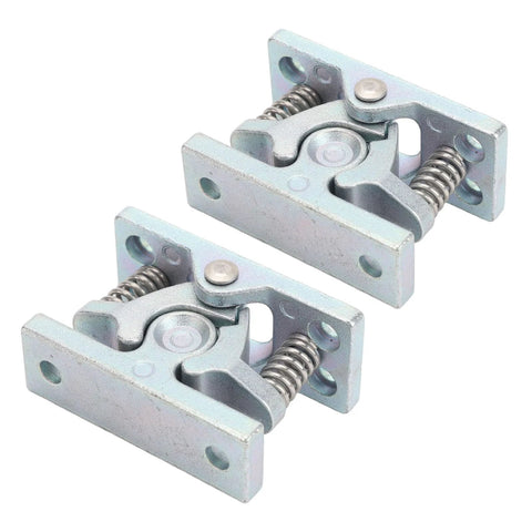 Spring Loaded Door Stop And Lock Catch Pair with Dual Roller Design, heavy duty zinc alloy for boat RV trailer yacht use, side view