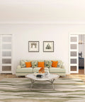 Commercial Grade 6Ft Pocket Door Hardware And Track Set With Soft Close Mechanism For Doors 24 To 36 Inches Wide installed in living room