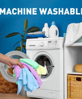 TEAWOO microfiber towels, 12x12 inches, 400-pack in 5-color assortment for cleaning