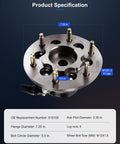 Front Wheel Bearing Hub Assembly with ABS, OE 515105, 6 lug fit, dimensions 7.25 In flange, 5.5 In bolt circle.