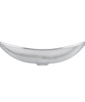 Side view of Hammered Nickel Vessel Sink Handcrafted Above Counter Basin 19 Inch Hobbes Style with Durable Nickel Finish