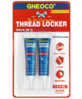 2 Pack Blue Thread Locker Medium Strength For Nuts Bolts And Metal Fasteners Prevents Loosening From Vibration Removable