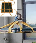 Heavy Duty Canvas Beefed Up Cargo Lift Pad Net For Construction And Warehouse Transport Reinforced Hoist Sling Mesh