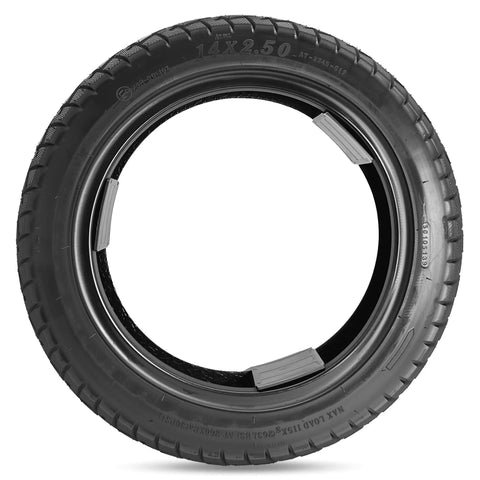 14x2.50 Tubeless Bike Tire for Electric Bikes and E Scooters Compatible With 2.50-10 and 60/100-10 Not For Regular Bikes Replaces 14x2.50 2.50-10 or 60/100-10 Ideal for Electric Motorcycles Dirt Bikes and Kids E Bikes