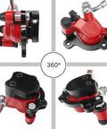 Hydraulic Brake System Kit With 50 Inch Hose For Baja Doodle Bug DB30R Mini Bike showing various angles of the brake caliper.