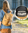 Desert Cowboys Insulated Lunch Bag With Leakproof Cooler Portable On The Go inside backpack, highlighting size and portability