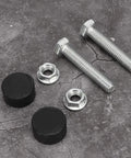 Heavy Duty Hood Adjustment Bumpers Stopper For Your Chevy Nova Or Classic Muscle Car Engine Bay Kit Made With Durable Aluminum Alloy And Rubber To Fix Sagging Prevent Rattling And Keep Gaps Perfect For Daily Cruising Or Show Time Use bolts, nuts, and rubber pads