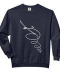Relaxed Fit Thermals Glider Pilot Graphic T Shirt And Soft Washed Sweatshirt Style For Adults Black Cotton Casual Everyday Wear Perfect For Travel And Weekend Vibes Soft And Durable Great For Layering Across Seasons