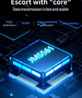 JMS561 chip detail showcasing high performance for data transmission in Top Rack Dual Sata Hard Drive Enclosure.