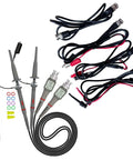 Pro Grade Oscilloscope Probe Gear With Clip Probes 100MHz Switchable Bandwidth 10 To 1 And 1 To 1 Accessory Set 6 Piece Test Lead Kit