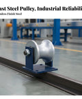 Heavy Duty Industrial Gate Rollers With Precision U Groove Track Wheels Built Tough To Handle Massive Loads And Guarantee Smooth Operation For Effortless Daily Use And Zero Sweat - cast steel pulley on track system.