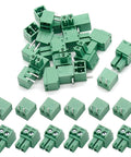 10 Pack 3.81mm Pitch 2 Pin PCB Screw Terminal Block Connector Plug KF2EDGK Green 300V 8A Wiring Range 28 To 16 AWG