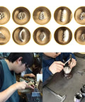 Pro Grade Jewelry Anvil Chisel Set For Texture And Carving Punch designs and artisans crafting jewelry pieces.