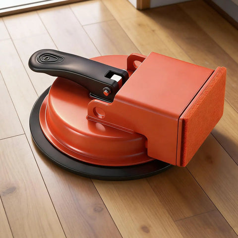 Ultra Strong Floor Suction Cup Tool With Vacuum Grip for DIY no slip wood floor plank and tile installations, close-up view.