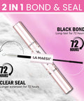 2-in-1 Lash Bond And Seal For Eyelash Clusters 10ml Waterproof Glue Dual Use For DIY Lash Extensions At Home With Upgraded Brush