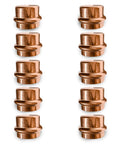 ProPress Copper Stop End Cap Fittings Pack of Ten One Half Inch Zero Lead Copper Caps for Quick Solderless Plumbing Install