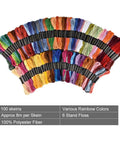 140 Piece Embroidery Punch Needle Kit Complete Starter Set With Adjustable Needle Tips Magic Embroidery Pen Multiple Embroidery Threads