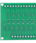 Back view of 8 Channel Optocoupler PLC Signal Converter Board With Common Anode And Cathode Differential Inputs For Safe Signal Isolation
