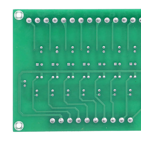 Back view of 8 Channel Optocoupler PLC Signal Converter Board With Common Anode And Cathode Differential Inputs For Safe Signal Isolation