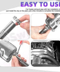 One Inch Stainless Steel Diesel Heater Exhaust Pipe Kit 39 Inch Long With Two Clamps 25mm Inner Diameter installation demo