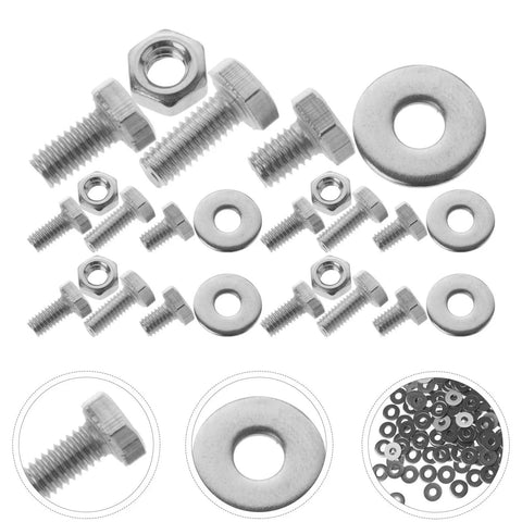 Stainless Steel Carriage Bolt Nut and Washer Kit 10 Sets 304 Grade High Strength Fasteners for Unicycle and Carriage Use