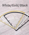 White, gold, and black corner hanging bar wall mounted pipe garment rack for small spaces, space saving heavy duty iron storage