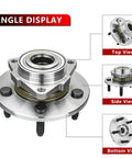 Front Wheel Hub And Bearing Assembly For Dodge Ram 1500 Non ABS 5 Lug 2002 2008 Replacement Wheel Hub Bearings, multiple angles