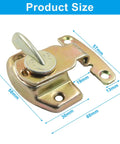 Heavy Duty Metal Dining Table Locks For Extension Tables Rock Solid Leaf Latches With Mounting Screws detailed size image.