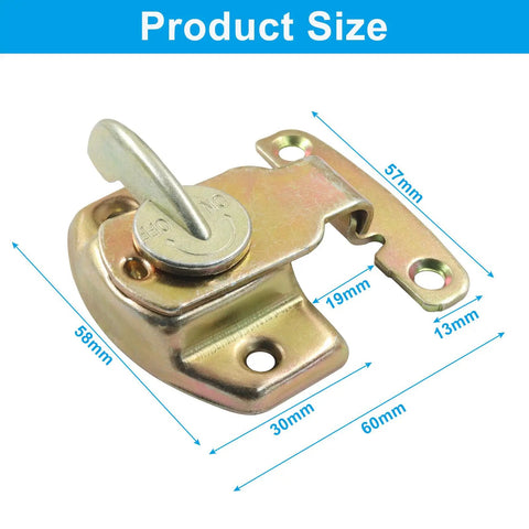 Heavy Duty Metal Dining Table Locks For Extension Tables Rock Solid Leaf Latches With Mounting Screws detailed size image.