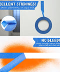 Blue Painters Tape 1 Inch By 180 Feet Per Roll, Three Rolls, Multi Surface Masking Tape For Walls, Painting And Craft Projects, Clean Release