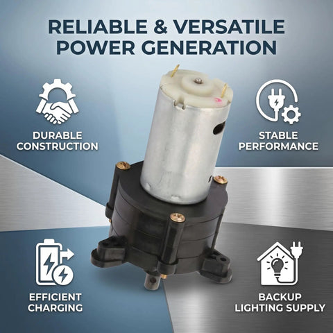 Grab And Go Portable Hand Crank Generator For Emergency Power 5V To 24V 20W Dynamo with hydraulic wind mechanism details