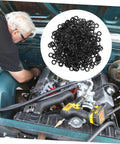 500 Piece Wave Washer Set for Screws and Bolts, Compression Type, Elastic and Resilient, Smooth Surface Reduces Friction, Ideal for Automotive and Home Projects, black wave washers in engine bay