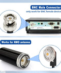 BNC male connector and NMO antenna for NMO Mount To BNC Male Antenna Extension Cable 16.4 Feet RG58 Coax 50 Ohm for radios